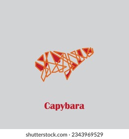 Capybara logo with abstract design