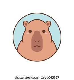 Design de logotipo Capybara, perfeito para um negócio moderno. Vetor ou ícone Capybara
