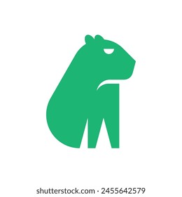 Capybara logo. Icon design. Template elements	