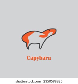 Capybara logo with minimalist design
