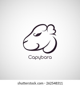 capybara logo vector