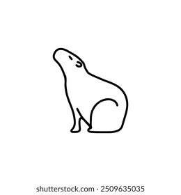 capybara logo and vintage art