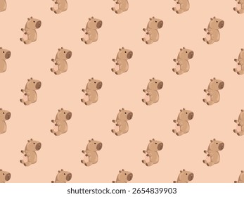 capybara mammal mascot zoo pet cute cartoon comic character flat season element abstract icon love