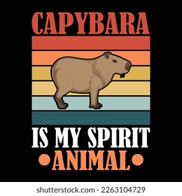 Capybara Retro Vintage svg arts