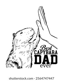 Capybara Silhouette Vector illustration Image
