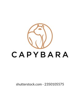 Capybara Vector Animal Template for Logo Company, Icon, Symbol 