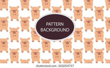 capybaras pattern background design illustration