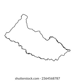 Caqueta department map, administrative division of Colombia.