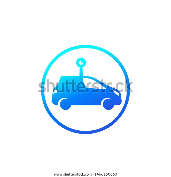 car with 360 camera icon on\
white