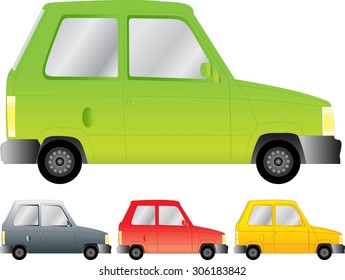 Car in 4 colors 
