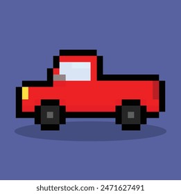car in 8 bit pixel art