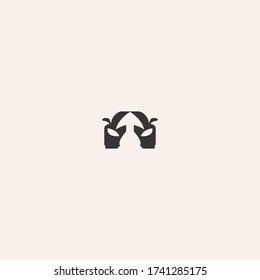 Entwurf eines abstrakten Logo-Symbols in Vector-Illustrationen