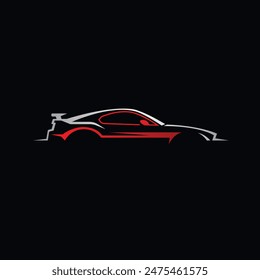 car abstract logo modern style