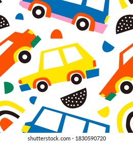 car abstract shape seamless pattern background logo vector icon illustration