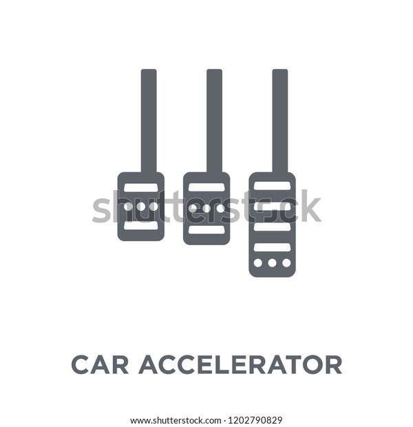 car accelerator icon. car accelerator design\
concept from Car parts collection. Simple element vector\
illustration on white\
background.