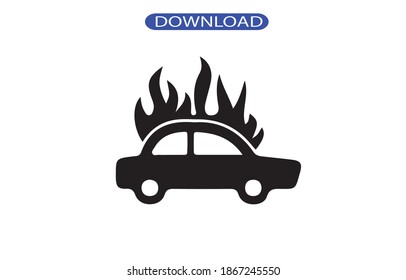 car acciden icon or logo isolated sign symbol vector illustration - high quality black style vector icons.