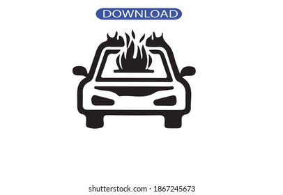 car acciden icon or logo isolated sign symbol vector illustration - high quality black style vector icons.