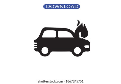 car acciden icon or logo isolated sign symbol vector illustration - high quality black style vector icons.