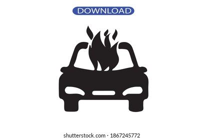 car acciden icon or logo isolated sign symbol vector illustration - high quality black style vector icons.