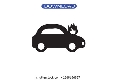 car acciden icon or logo isolated sign symbol vector illustration - high quality black style vector icons.