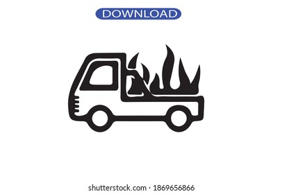 car acciden icon or logo isolated sign symbol vector illustration - high quality black style vector icons.