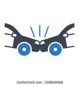 Car Accident Attorney  Concept, Personal Injury Lawyer Vector Design, Motor Vehicle Accident Lawyer Icon