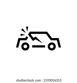 Car Accident Crash Logo Vector Icon Illustration