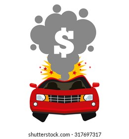 car accident design, vector illustration eps10 graphic 