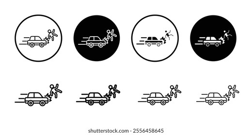 Car accident icon Art design illustration
