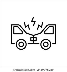 Car Accident icon editable stock vector stock