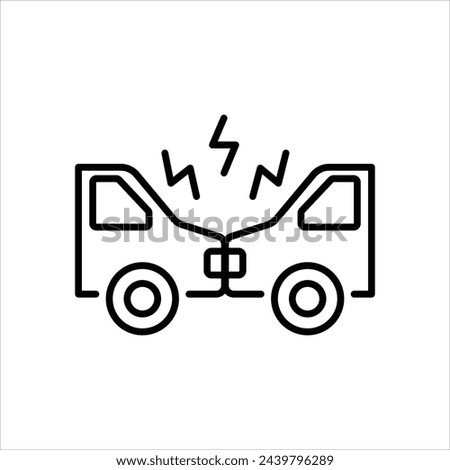 Car Accident icon editable stock vector stock