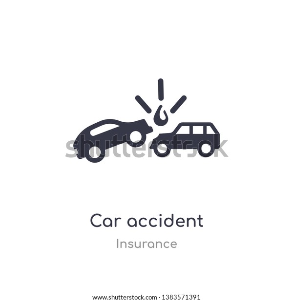 car accident icon. isolated car accident\
icon vector illustration from insurance collection. editable sing\
symbol can be use for web site and mobile\
app