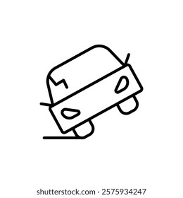 car Accident icon simple vector symbol