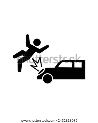 car accident icon, vector best flat icon.