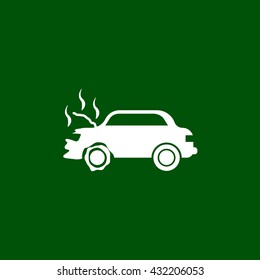 car accident icon. car accident vector illustration