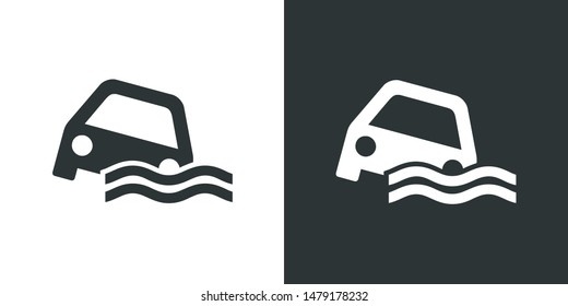 Car Accident Illustration Icon Vector