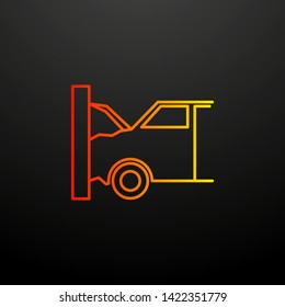 car accident nolan icon. Elements of insurance set. Simple icon for websites, web design, mobile app, info graphics