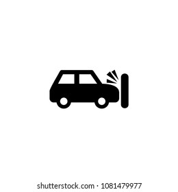 Car accident, service icon template