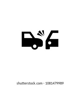 Car accident, service icon template