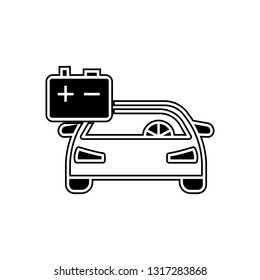 car accumulator icon. Element of Cars service and repair parts for mobile concept and web apps icon. Glyph, flat line icon for website design and development, app development