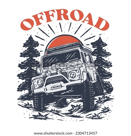 car adventure in the wild