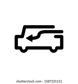 car air conditioner icon with line style