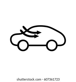 Car air conditioning icon.