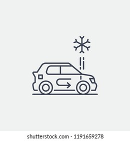 Car Air Conditioning Modern Simple UI Vector Icon
