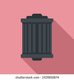 Icono de filtro de aire del coche. Ilustración plana del icono vectorial del filtro de aire del coche para el diseño web
