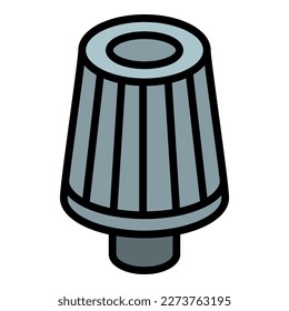 Car air filter icon outline vector. Auto motor. Automobile part