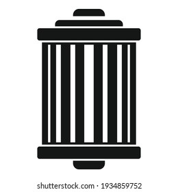 Car air filter icon. Simple illustration of car air filter vector icon for web design isolated on white background