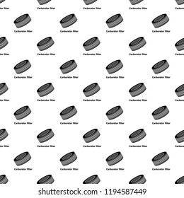 Car air filters pattern vector seamless repeating for any web design