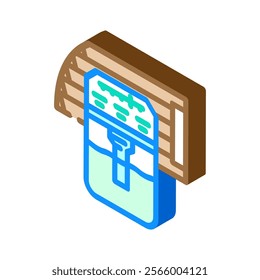 car air freshener accessory isometric icon vector. car air freshener accessory sign. isolated symbol illustration