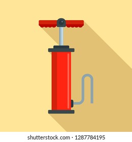 Car air pump icon. Flat illustration of car air pump vector icon for web design